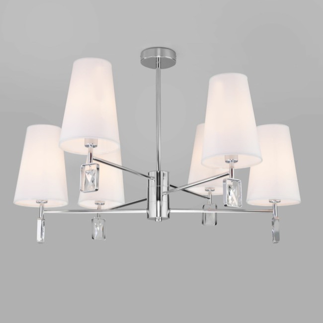 Люстра на штанге Eurosvet Milazzo 60137/6 хром a060125 Люстра на штанге Eurosvet Milazzo 60137/6 хром a060125