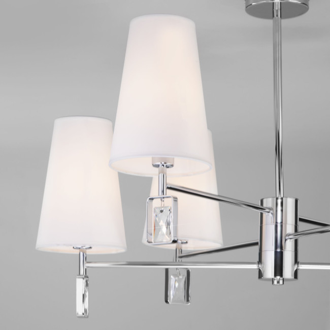 Люстра на штанге Eurosvet Milazzo 60137/6 хром a060125 Люстра на штанге Eurosvet Milazzo 60137/6 хром a060125