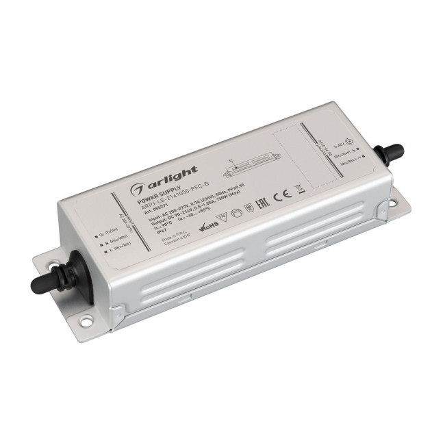 Блок питания Arlight ARPJ-LG-2141050-PFC-B (150W, 95-214V, 0.5-1.05A) (IP67 Металл) 055271 Блок питания Arlight ARPJ-LG-2141050-PFC-B (150W, 95-214V, 0.5-1.05A) (IP67 Металл) 055271