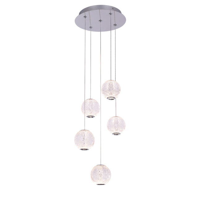 Подвесной светильник Delight Collection MD20001012 MD20001012-5A chrome Подвесной светильник Delight Collection MD20001012 MD20001012-5A chrome