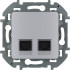 Розетка компьютерная двойная RJ45 Legrand Inspiria 673842