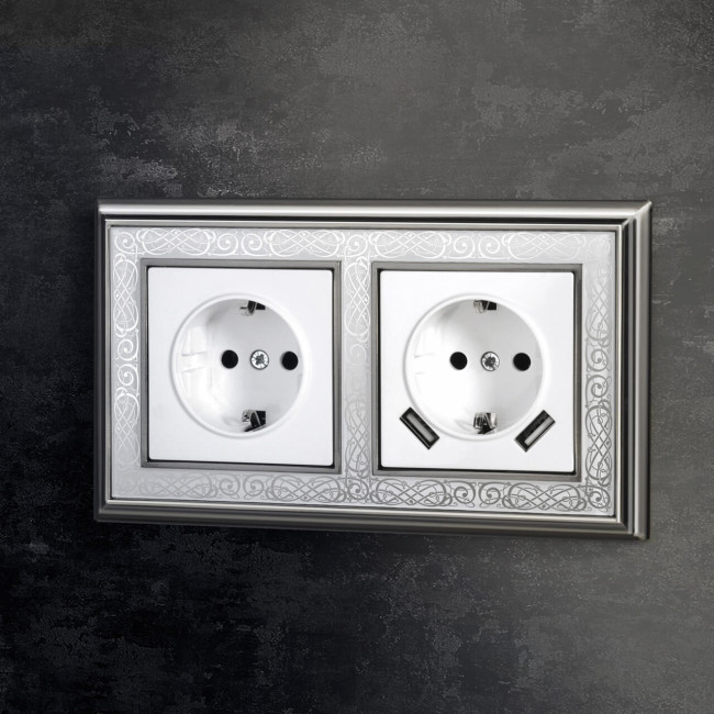 Розетка с заземлением, шторками и USBх2 Werkel белый W1171501 4690389155345 Розетка с заземлением, шторками и USBх2 Werkel белый W1171501 4690389155345