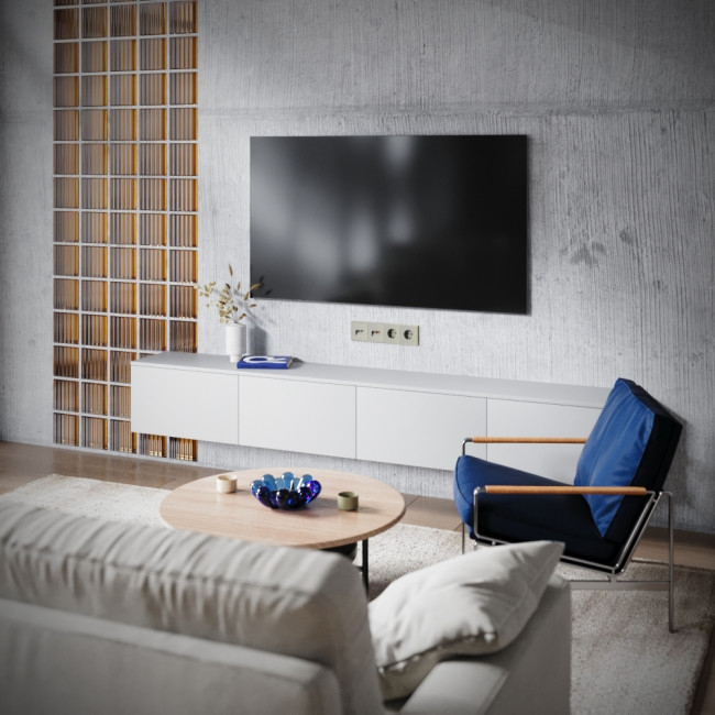 Розетка телевизионная встраиваемая Voltum S70 TV+RJ45 кат. 6, (шелк) VLS060704 Розетка телевизионная встраиваемая Voltum S70 TV+RJ45 кат. 6, (шелк) VLS060704
