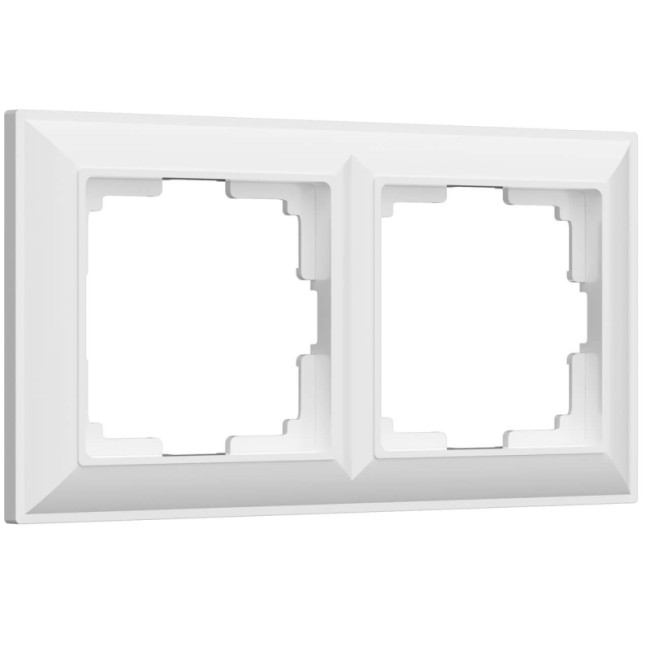 Рамка на 2 поста Werkel Fiore белый W0022201 4690389160349 Рамка на 2 поста Werkel Fiore белый W0022201 4690389160349