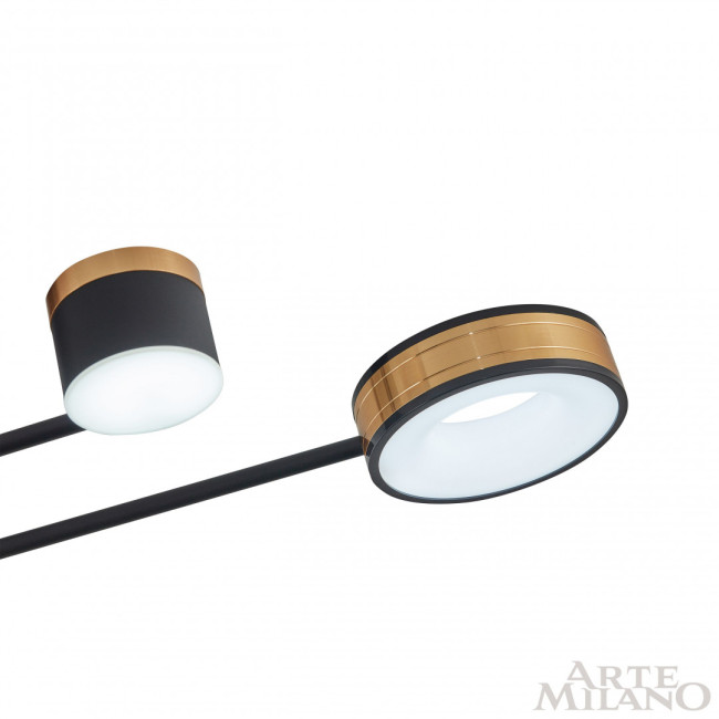 Потолочная люстра Arte Milano 272040/8 BK/GD