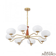 Подвесная люстра Arte Milano Napoli 310166/D900/8 BS/WD Подвесная люстра Arte Milano Napoli 310166/D900/8 BS/WD