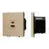 Механизм розетки с быстрой USB зарядкой Arlight SCT-NOBE-MUAC-SFPL-FC-GD (65W, QC3) 054318 Механизм розетки с быстрой USB зарядкой Arlight SCT-NOBE-MUAC-SFPL-FC-GD (65W, QC3) 054318