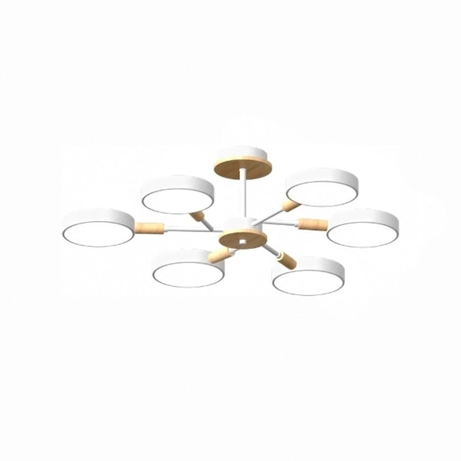 Люстра на штанге LED4U L3218-740 WH Люстра на штанге LED4U L3218-740 WH