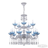 Подвесная люстра Bohemia Ivele Crystal AL78101/10+5/250/2D A WMN P Aquamarine/M-1H Подвесная люстра Bohemia Ivele Crystal AL78101/10+5/250/2D A WMN P Aquamarine/M-1H