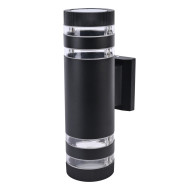 Уличный настенный светильник Uniel UUL-S20A 2x60W/E27 IP65 BLACK UL-00012921