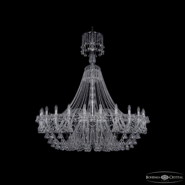 Подвесная люстра Bohemia Ivele Crystal 1409/24/530/XL-160 Ni