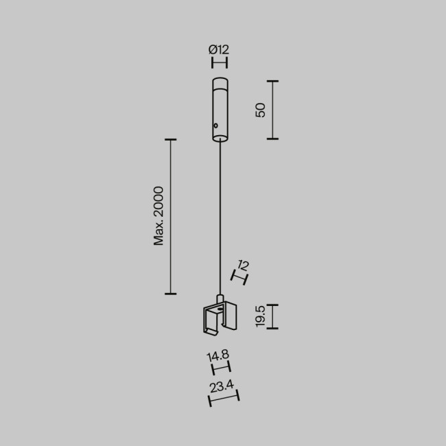 Крепление Maytoni Technical Exility X TRA239SW-2B