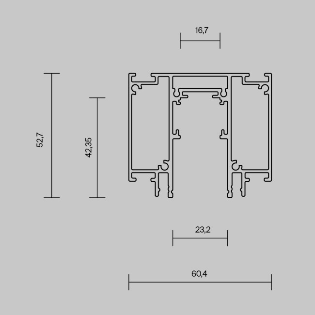 Шинопровод встраиваемый Maytoni Exility TRX034D-422W Шинопровод встраиваемый Maytoni Exility TRX034D-422W