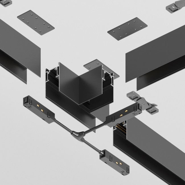 Угол-соединитель для магнитного шинопровода Maytoni Technical Magnetic track system Gravity TRA010CT-41B