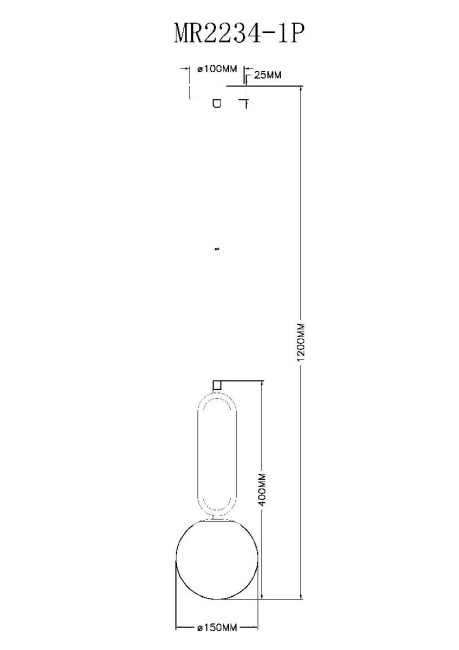 Подвесной светильник Myfar Pierre MR2234-1P Подвесной светильник Myfar Pierre MR2234-1P