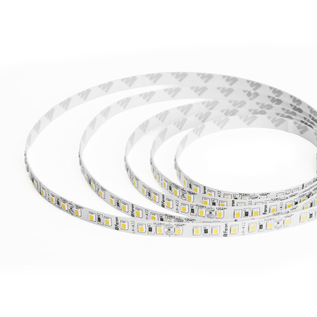 Светодиодная лента 24V Feron LS501, 120*SMD2835, 11W/m, IP20, 3000К (теплый белый) 53086 Светодиодная лента 24V Feron LS501, 120*SMD2835, 11W/m, IP20, 3000К (теплый белый) 53086