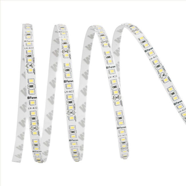 Светодиодная лента 24V Feron LS501, 120*SMD2835, 11W/m, IP20, 3000К (теплый белый) 53086 Светодиодная лента 24V Feron LS501, 120*SMD2835, 11W/m, IP20, 3000К (теплый белый) 53086