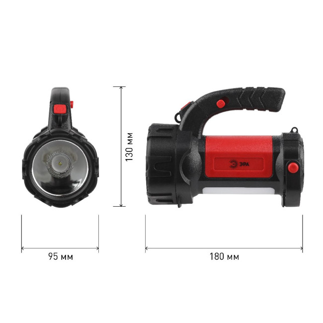 Фонарь-прожектор светодиодный ЭРА Альфа аккумуляторный PA-607 Б0052745