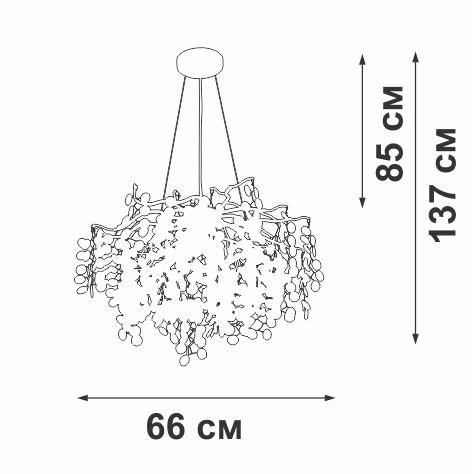 Подвесная люстра Vitaluce V2832-9/7S Подвесная люстра Vitaluce V2832-9/7S