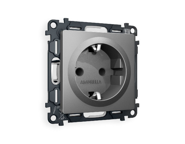 Комплект механизма розетки с/з со шторками Ambrella Volt Alfa MA657010 Комплект механизма розетки с/з со шторками Ambrella Volt Alfa MA657010