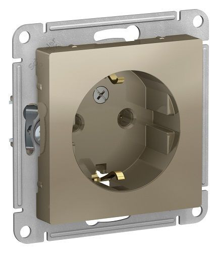 Розетка с заземлением Schneider Electric Atlas design ATN000543 Розетка с заземлением Schneider Electric Atlas design ATN000543