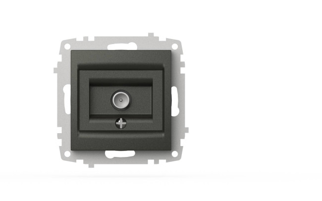 Розетка для TV с экраном (концевая) ELBI Zena Vega 609-011100-273 Розетка для TV с экраном (концевая) ELBI Zena Vega 609-011100-273