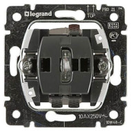 Выключатель одноклавишный 2-полюсный Legrand Galea Life 10A 250V с подсветкой 775822