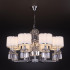 Подвесная люстра Eurosvet Zaffiro 10099/8 хром/прозрачный хрусталь Strotskis (новый абажур)