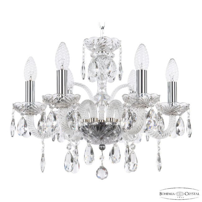 Подвесная люстра Bohemia Ivele Crystal 118/6/141 Ni Подвесная люстра Bohemia Ivele Crystal 118/6/141 Ni