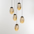 Подвесной светильник MD25090022-5A matt black/champagne Подвесной светильник MD25090022-5A matt black/champagne