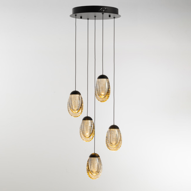 Подвесной светильник MD25090022-5A matt black/champagne Подвесной светильник MD25090022-5A matt black/champagne