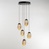 Подвесной светильник MD25090022-5A matt black/champagne Подвесной светильник MD25090022-5A matt black/champagne