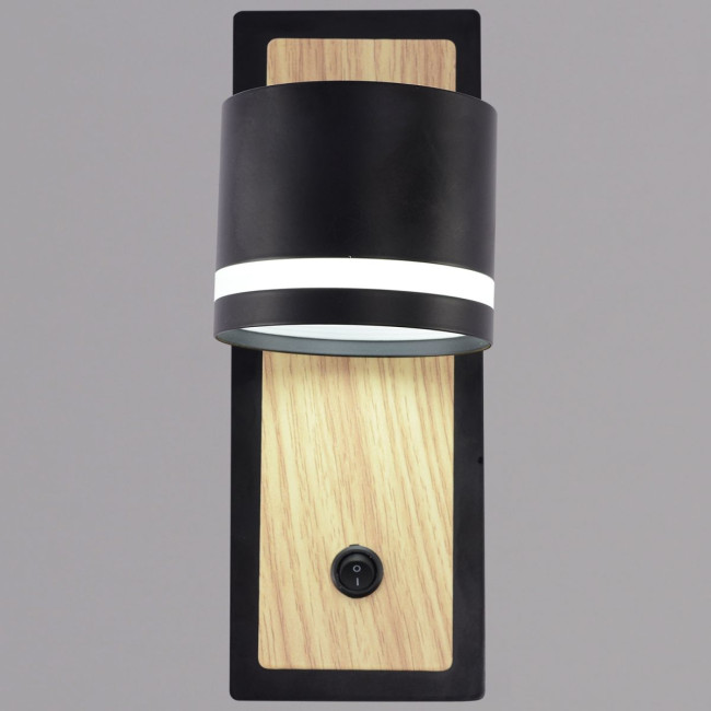 Бра Reluce 22540-0.2-01 BK+WOOD Бра Reluce 22540-0.2-01 BK+WOOD