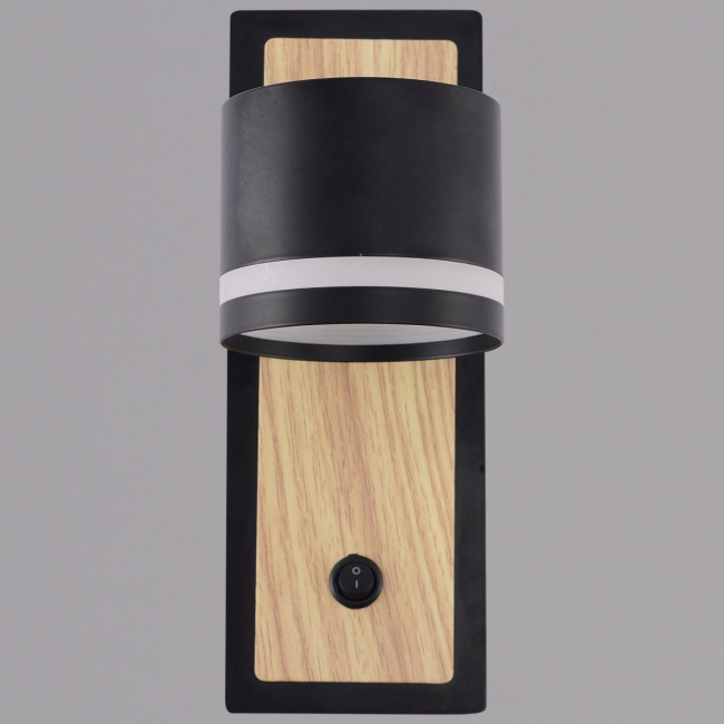 Бра Reluce 22540-0.2-01 BK+WOOD Бра Reluce 22540-0.2-01 BK+WOOD