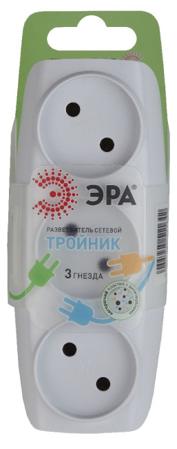 Разветвитель электрический Эра SP-3-W C0045527 Разветвитель электрический Эра SP-3-W C0045527