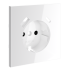 Накладка для розетки с заземлением и защитными шторками, с USB A+C Voltum S70 (белый глянцевый) VLS001001 Накладка для розетки с заземлением и защитными шторками, с USB A+C Voltum S70 (белый глянцевый) VLS001001