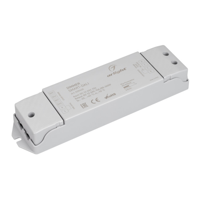 Диммер Arlight Smart-Dali (12-24V, 1x15A) 028420 Диммер Arlight Smart-Dali (12-24V, 1x15A) 028420