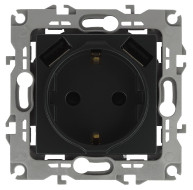 Розетка 2P+E со шторками и 2xUSB Эра 14-4109-05 Б0047871
