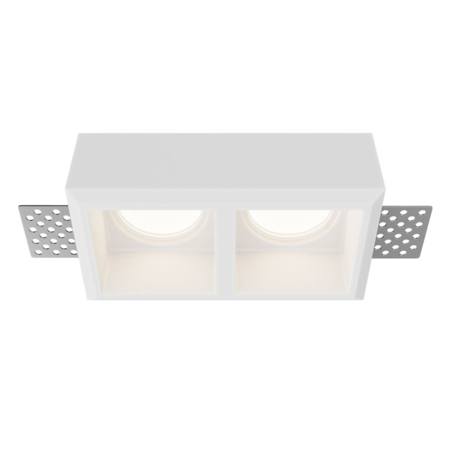 Встраиваемый светильник Maytoni Technical Gyps Modern DL131-GU10-02-W Встраиваемый светильник Maytoni Technical Gyps Modern DL131-GU10-02-W