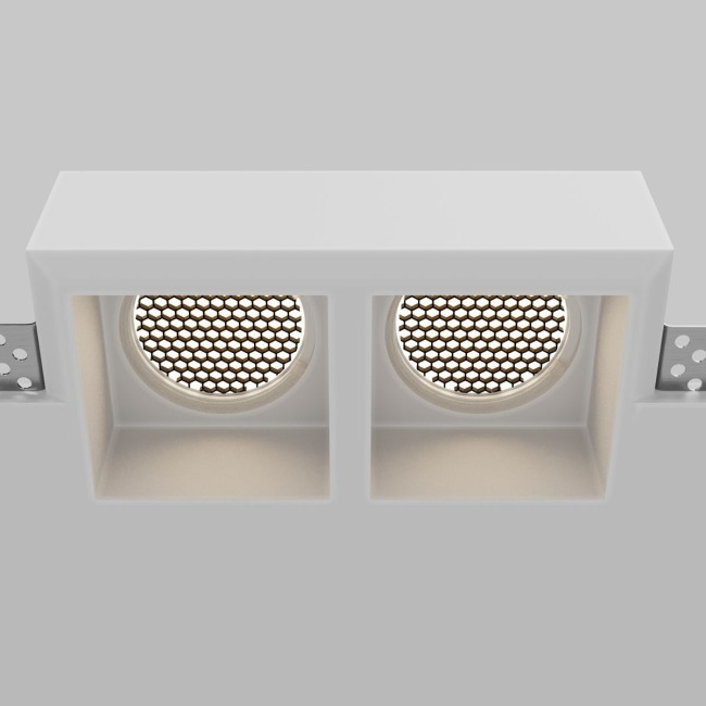 Встраиваемый светильник Maytoni Technical Gyps Modern DL131-GU10-02-W Встраиваемый светильник Maytoni Technical Gyps Modern DL131-GU10-02-W