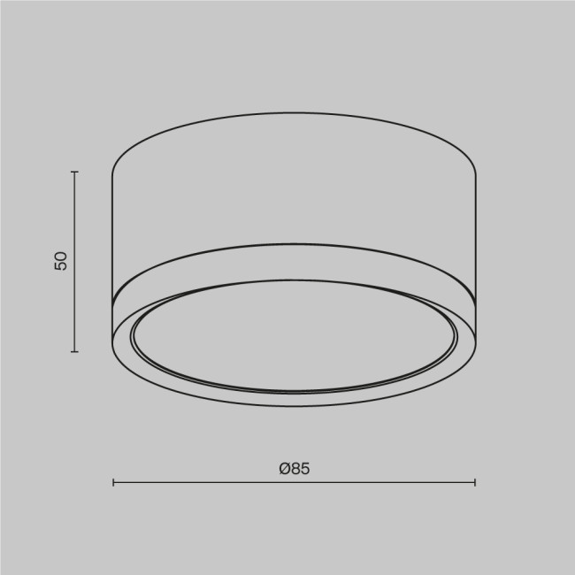 Потолочный светильник Maytoni Technical Hoop C086CL-GX53-SRD-B