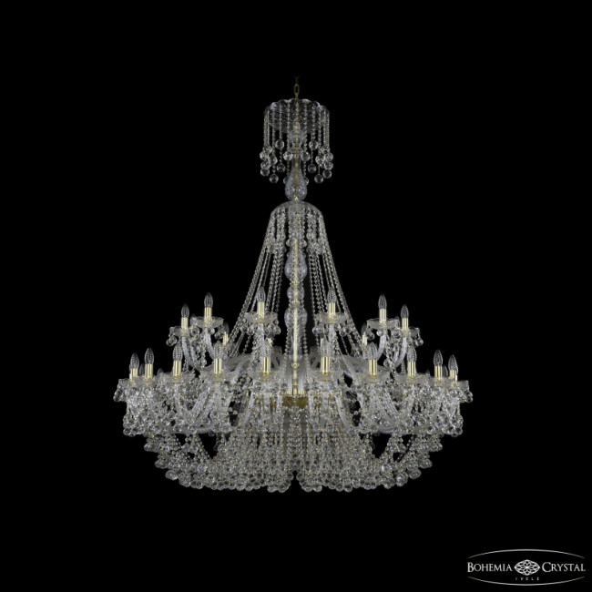Подвесная люстра Bohemia Ivele Crystal 1409/24+12/530/XL-170 G