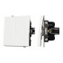 Механизм выключателя двухклавишный проходной Arlight SWT-TENDO-MKP2-SFPL-WH (230V, 10A) 054556 Механизм выключателя двухклавишный проходной Arlight SWT-TENDO-MKP2-SFPL-WH (230V, 10A) 054556