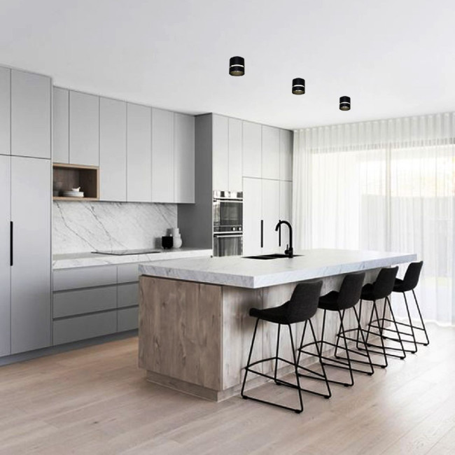 Накладной светильник Reluce 53017-9.5-001MN GX53 BK Накладной светильник Reluce 53017-9.5-001MN GX53 BK