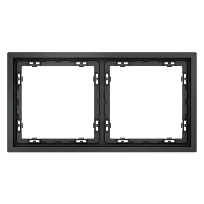 Рамка на 2 поста Voltum S70 VLS100207 (графит) Рамка на 2 поста Voltum S70 VLS100207 (графит)