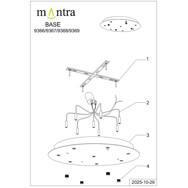 Подвесная люстра Mantra Boomerang 9368+9245 (8L) Подвесная люстра Mantra Boomerang 9368+9245 (8L)