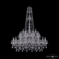 Подвесная люстра Bohemia Ivele Crystal 1411/20+10+5/400/XL-155/2d Ni