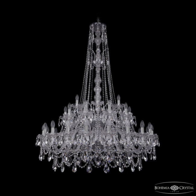 Подвесная люстра Bohemia Ivele Crystal 1411/20+10+5/400/XL-155/2d Ni
