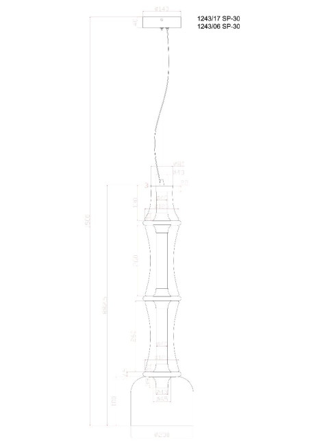 Подвесной светильник Divinare Volturn 1243/17 SP-30 Подвесной светильник Divinare Volturn 1243/17 SP-30