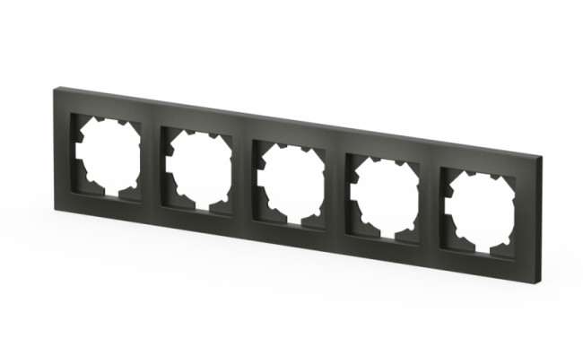 Рамка пятиместная ELBI Vega 510-011100-250 Рамка пятиместная ELBI Vega 510-011100-250